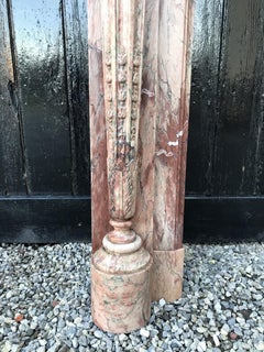 Fireplace Louis XVI Style Marble Campan