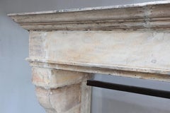 Kaminsims aus französischem Kalkstein, Louis XIII, 19.