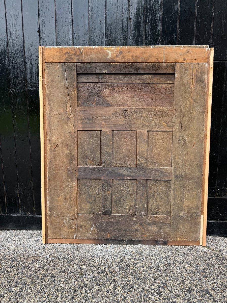 Miroir de cheminée Louis XVI Trumeau en bois sculpté Rechampi blanc et gris en vente 4