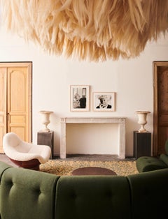 Fireplace of the Chateau de Paris. 18th century, made of stone