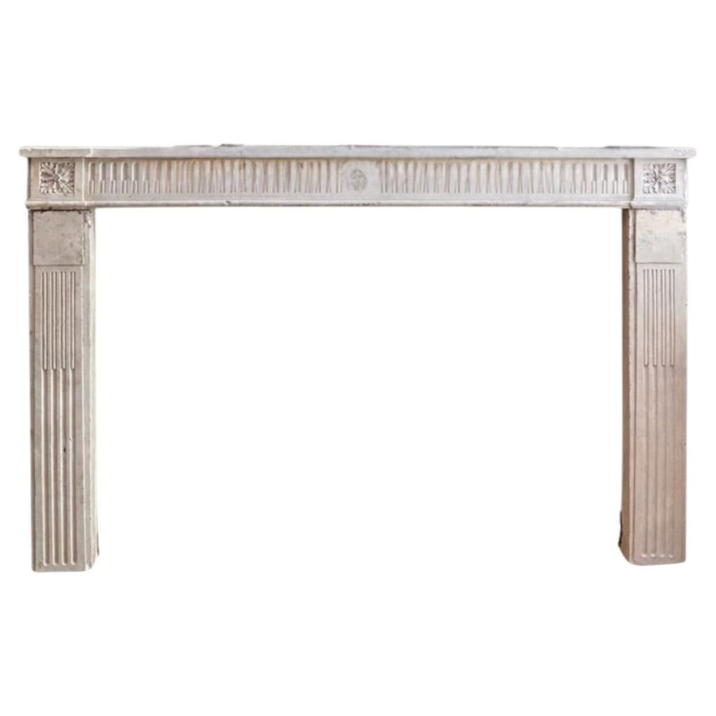 Fireplace of the Chateau de Paris. 18th century, made of stone