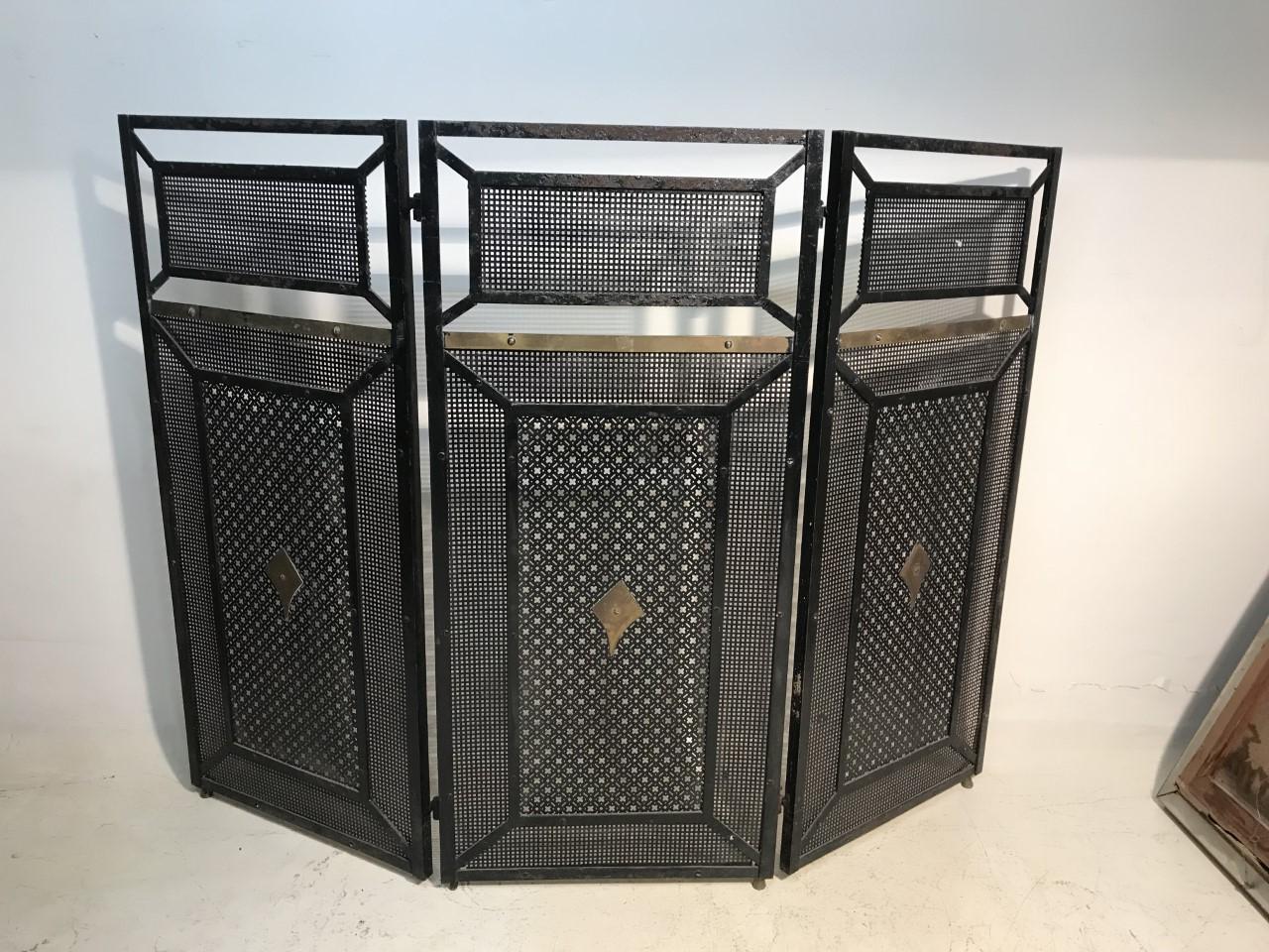 French Fireplace Screen, Art Deco For Sale