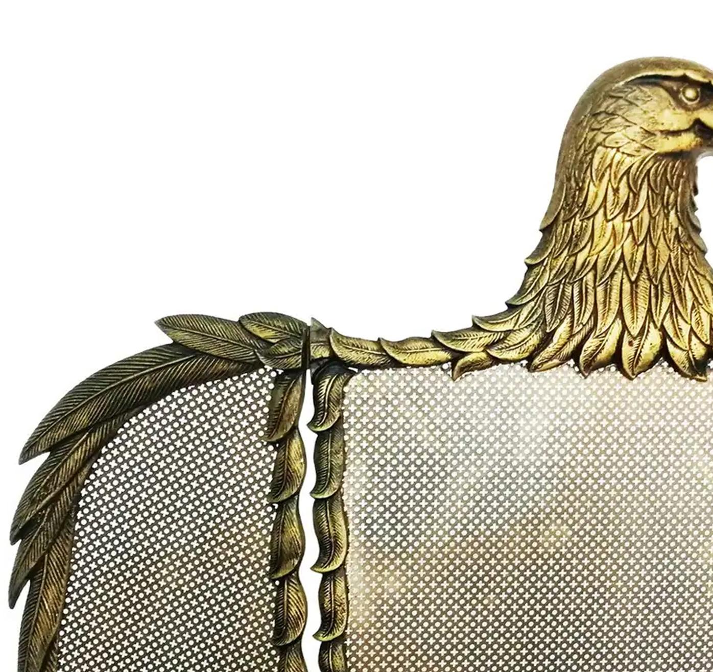 Fireplace  Screen Bronze or Brass Eagle-Sparks, Spain, Early 20th Century 8