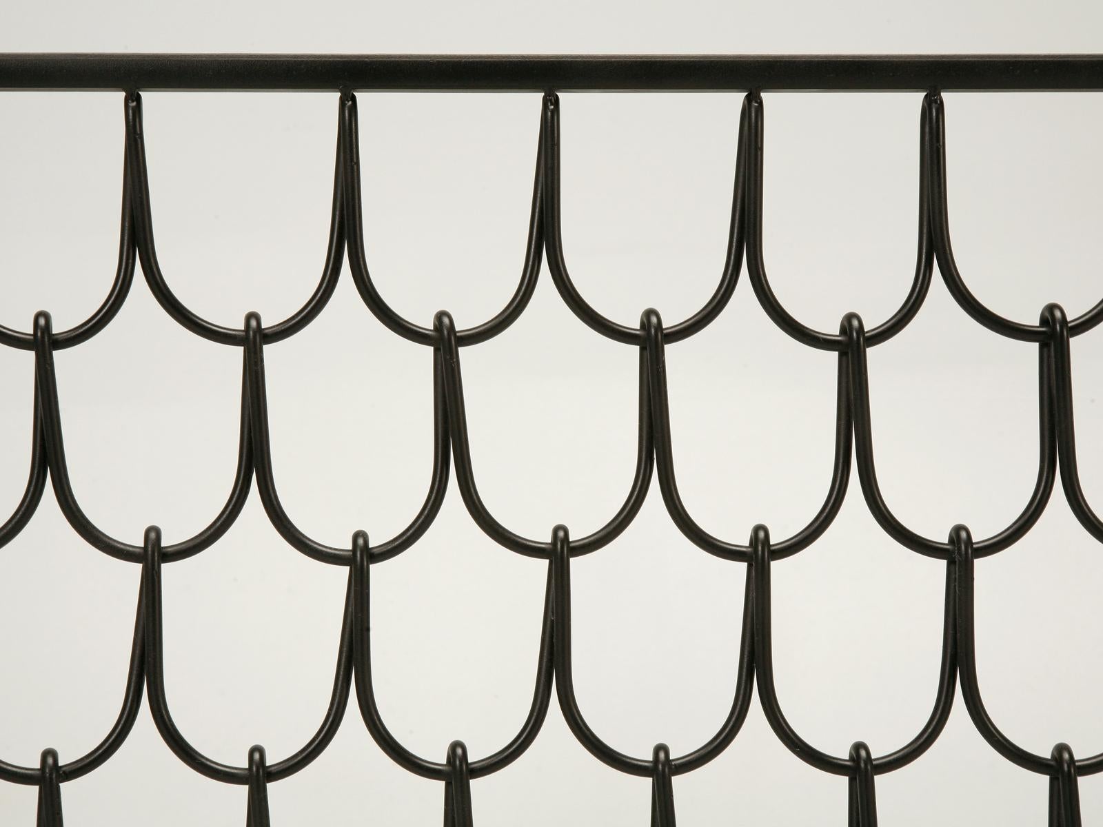Steel Fireplace Screen Hand-Made in Chicago and Available Any Dimension, Most Finishes For Sale