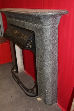 Fireplace "seaweed" Art Nouveau Louis Majorelle