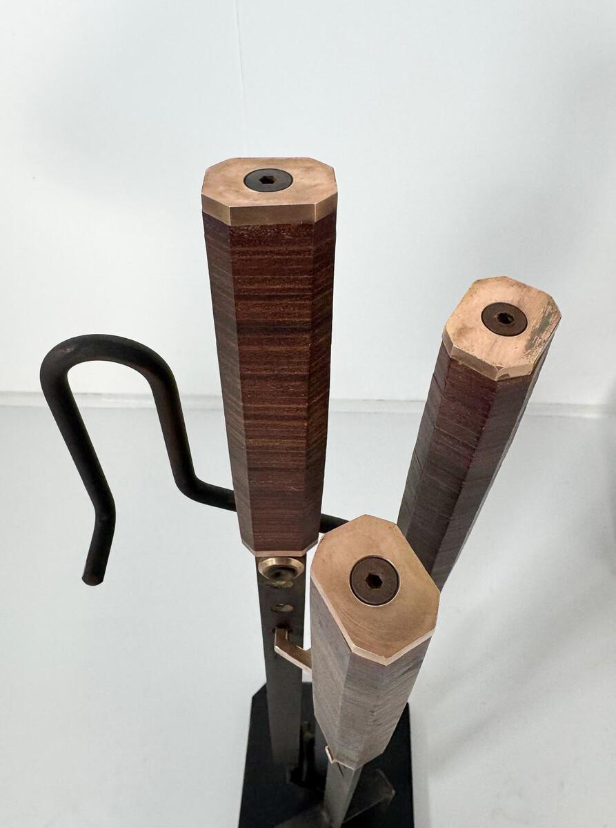 Ensemble de cheminée par Afra et Tobia Scarpa, Italie en vente 3