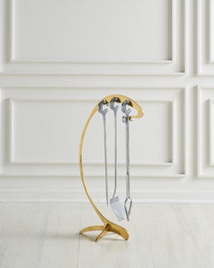 Juego de chimenea de Jacques Charles para Jean Paul Creations, Francia, años 70