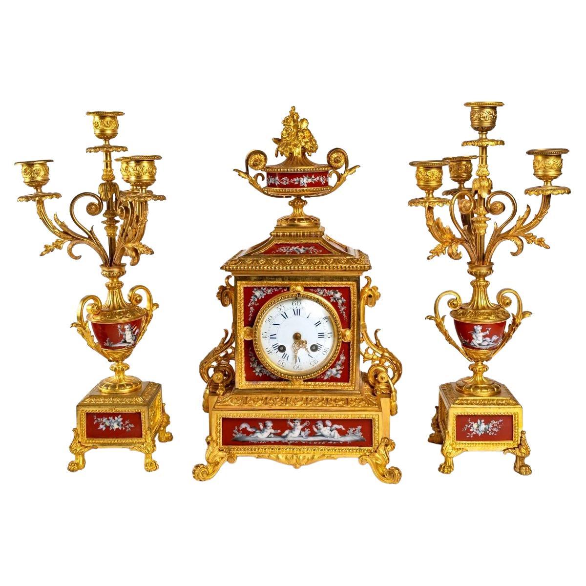 Fireplace Set, Napoleon III Period