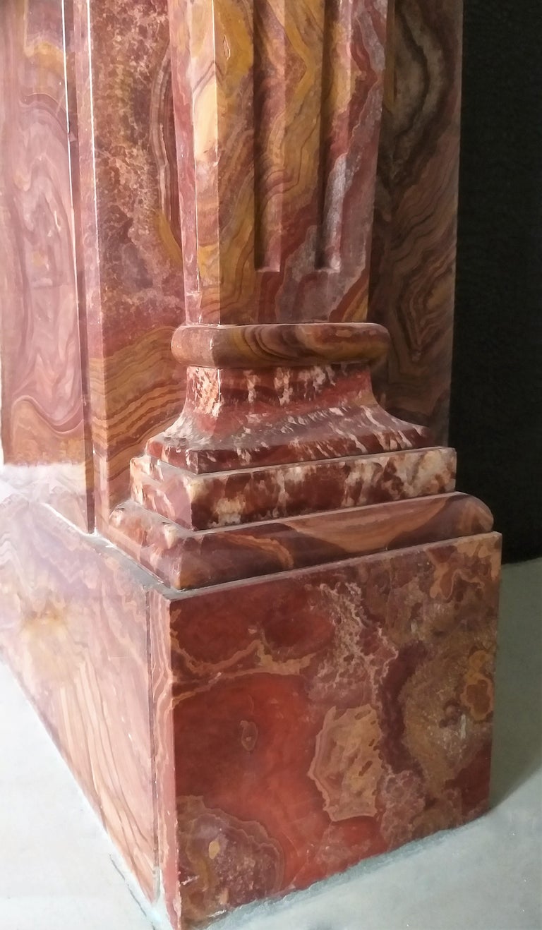 FireplaceSurround in Stunning MarbleOnyx For Sale at 1stDibs