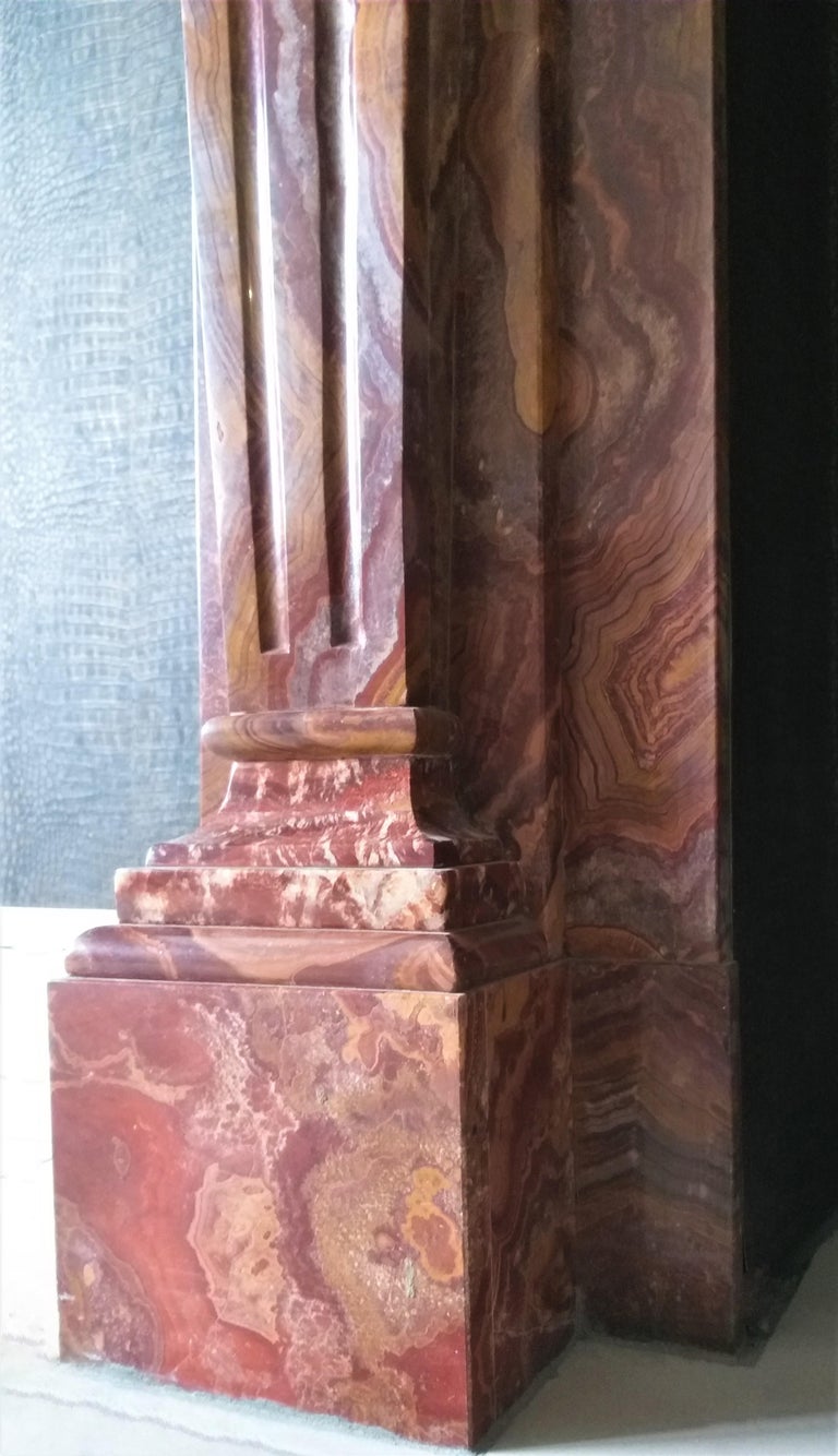 FireplaceSurround in Stunning MarbleOnyx For Sale at 1stDibs