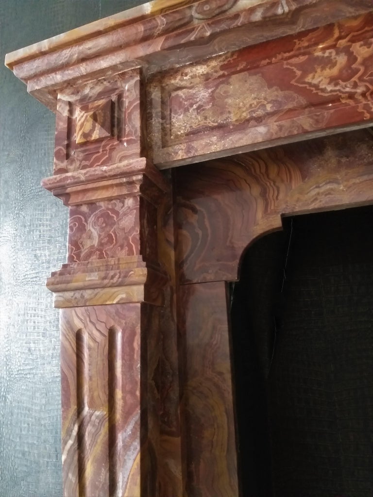 FireplaceSurround in Stunning MarbleOnyx For Sale at 1stDibs