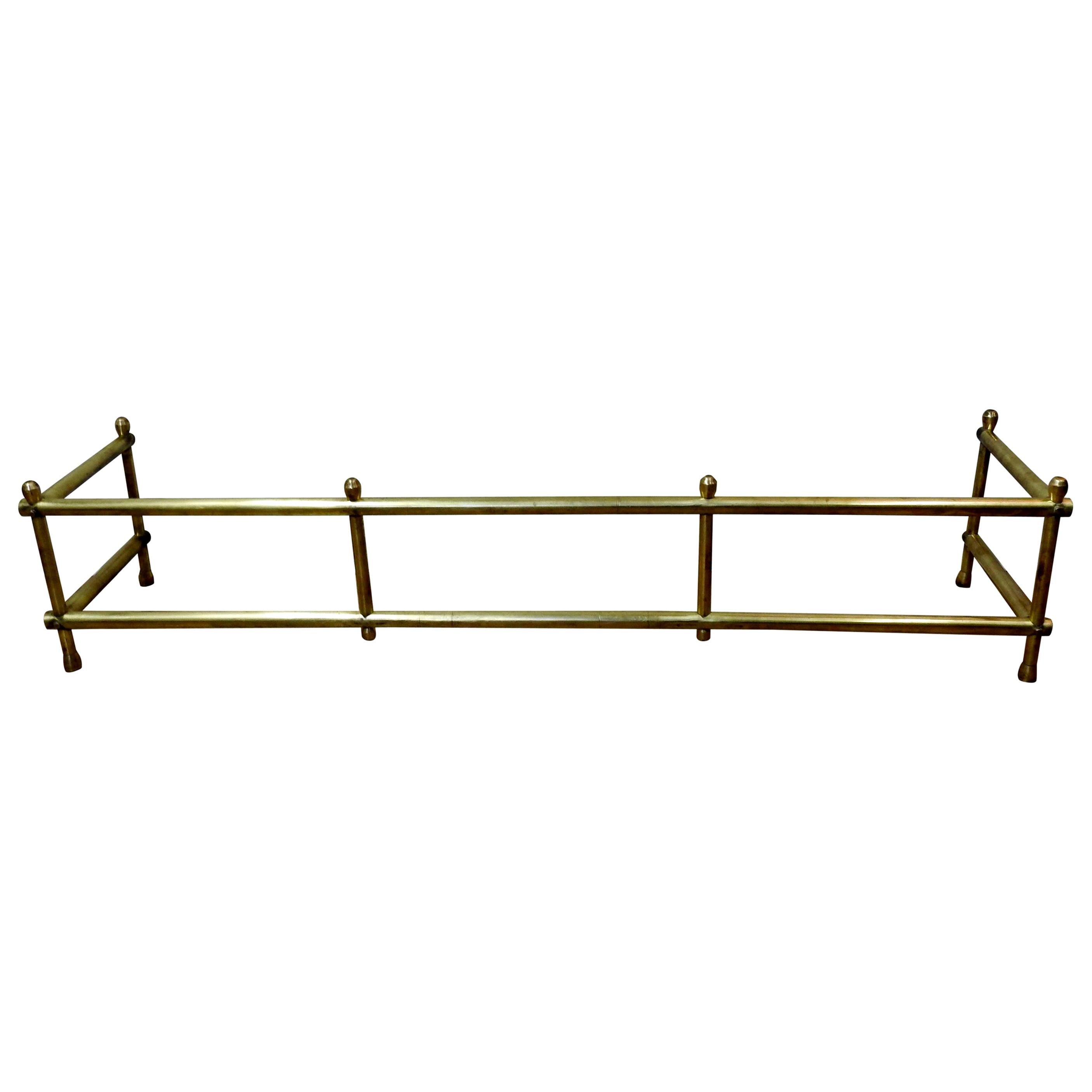 Fireplace Surround Solid Brass, Mid-20th Century For Sale