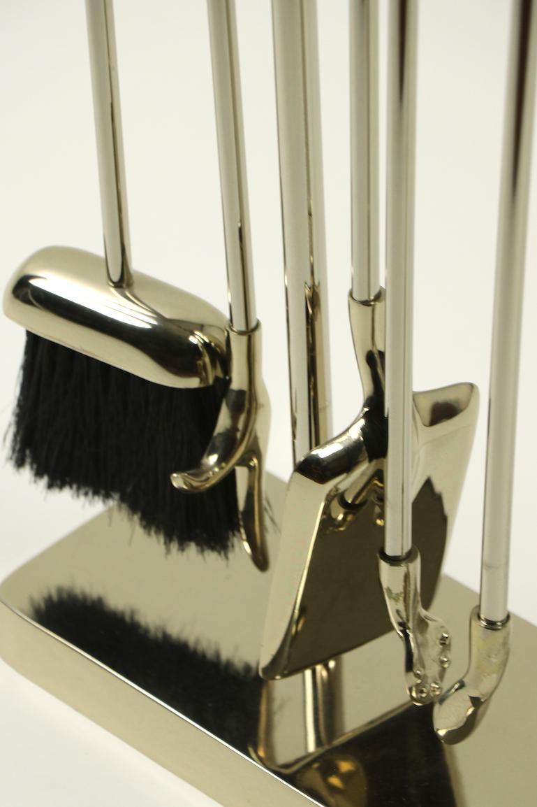 American Fireplace Tool Set Mínima by Nancy Ruben for Virginia Metalcrafters