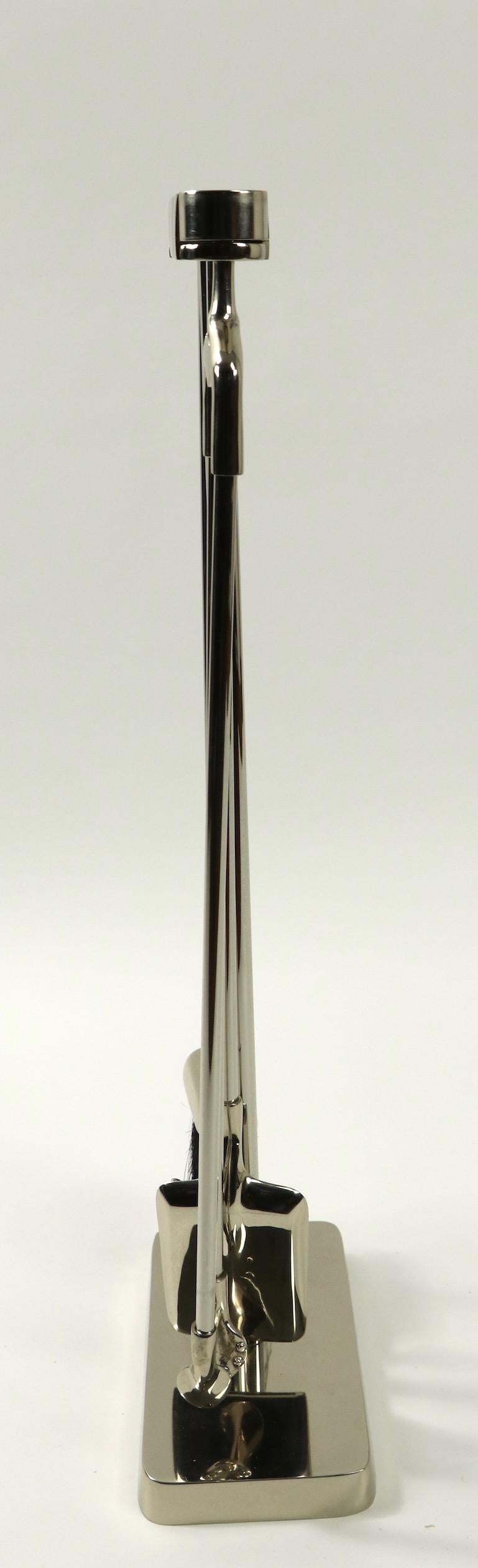 Fireplace Tool Set Mínima by Nancy Ruben for Virginia Metalcrafters 1
