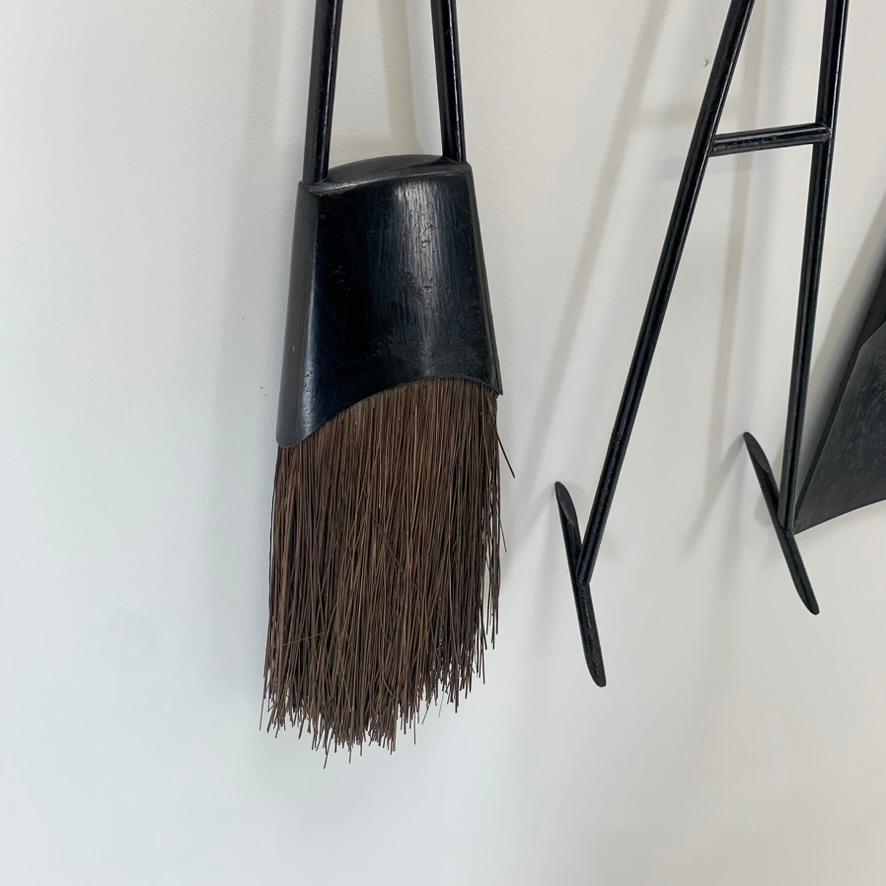 Fireplace Tools by Jens Quistgaard for Dansk Design, circa 1960, Denmark For Sale 3