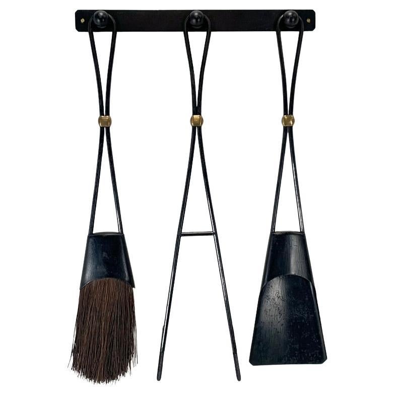 Outils de cheminée par Jens Quistgaard pour Dansk Design, vers 1960, Danemark