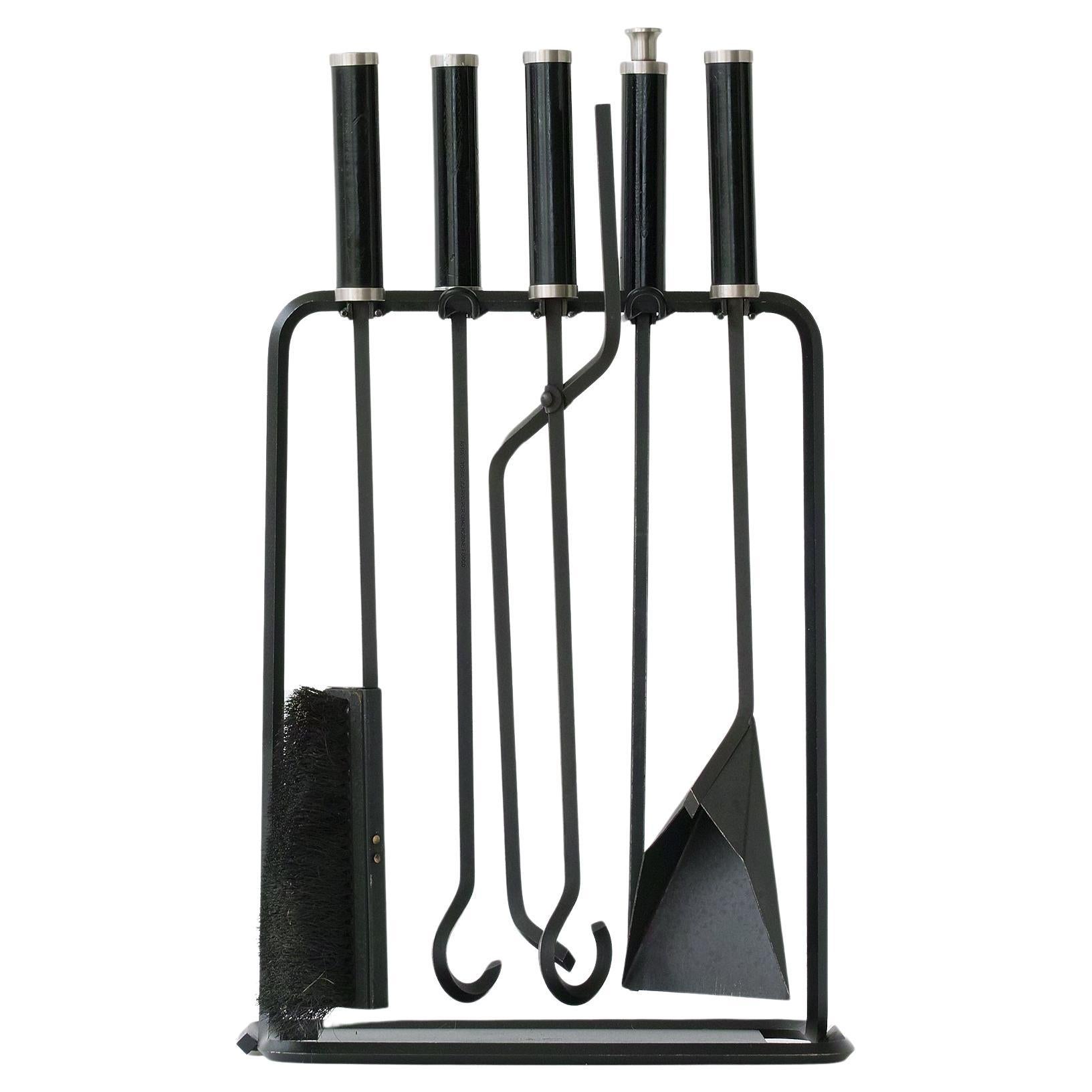 Fireplace Tools by Tobia 
Afra Scarpa for by Dimensione Fuoco