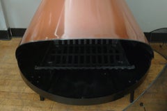 Fireplace Wood Gas Stove Freestanding by Preway, Inside or Outside, circa 1970s