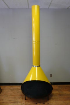 Fireplace, Wood or Gas Stove, Free Standing, Preway Manufacturing, Malm, c 1960s