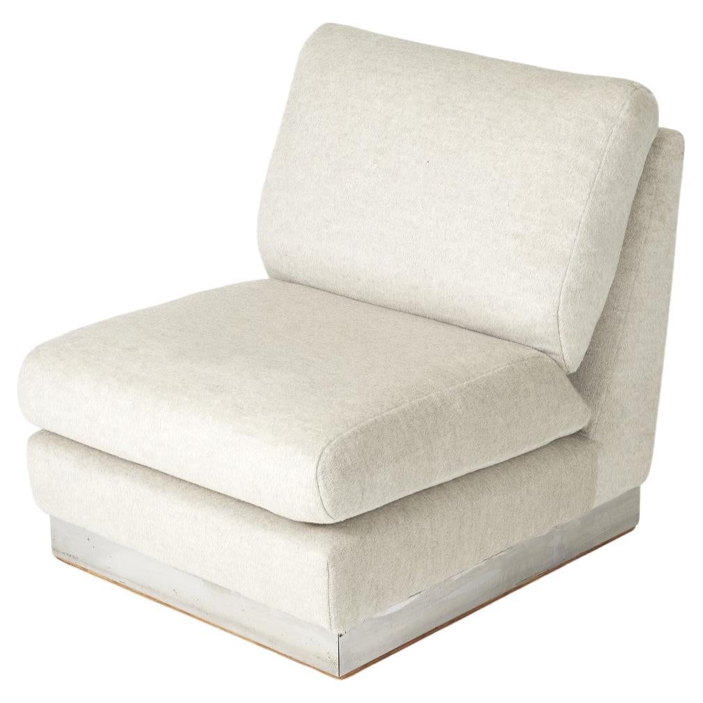 Chaise de cheminée Jacques Charpentier France, 1970