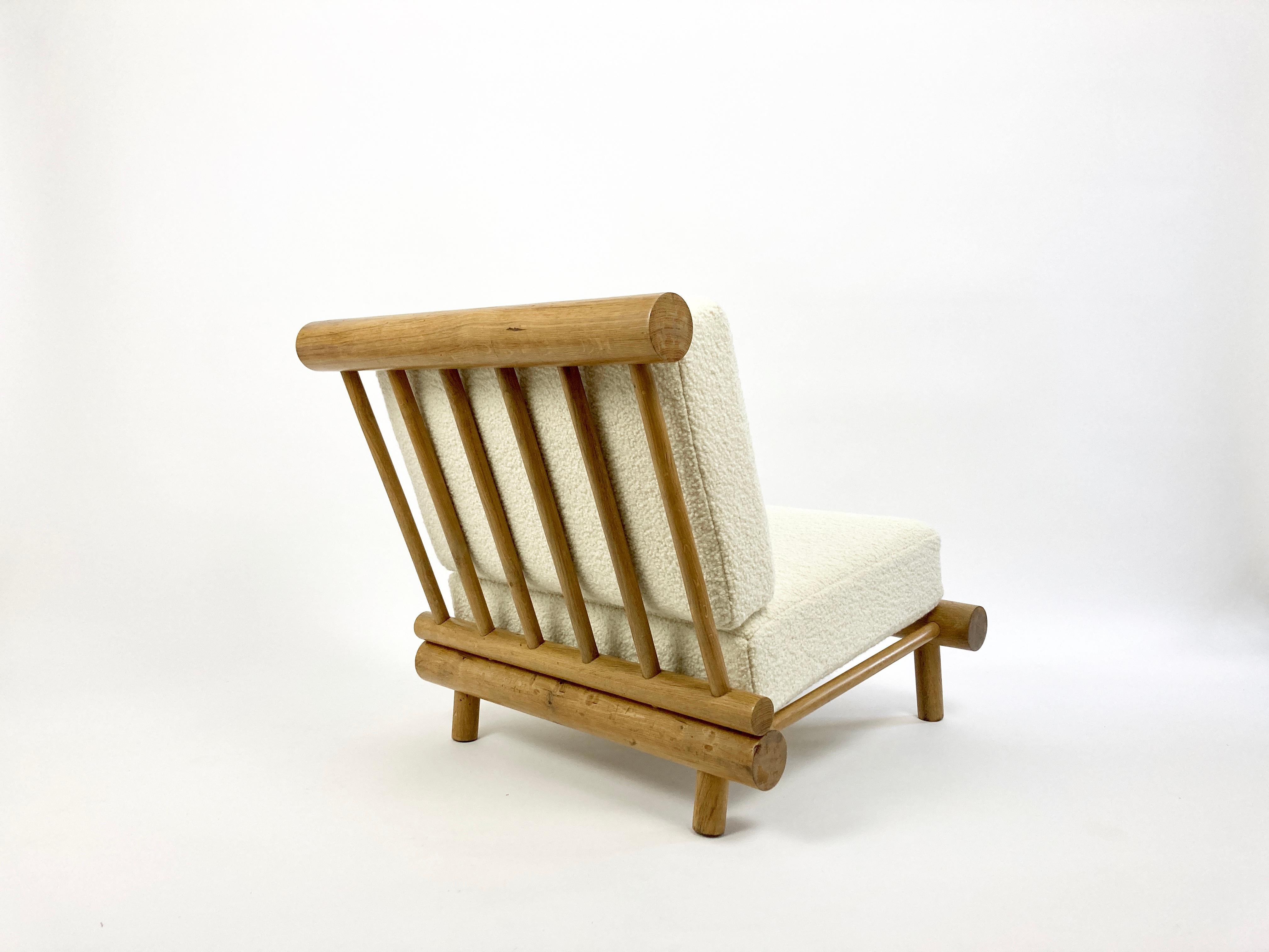Chêne Chaises de cheminée La Cachette, Les Arcs France sélectionnées par Charlotte Perriand