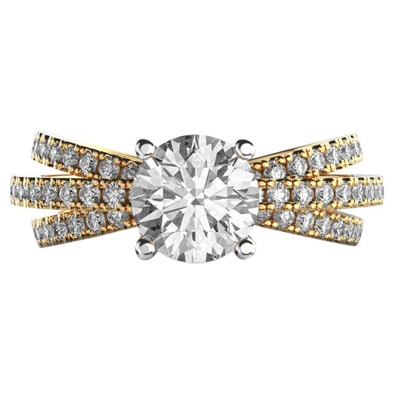 Firework Moissanite Ring 925 Sterling Silver Ring For Her Anniversary Ring Gift. For Sale