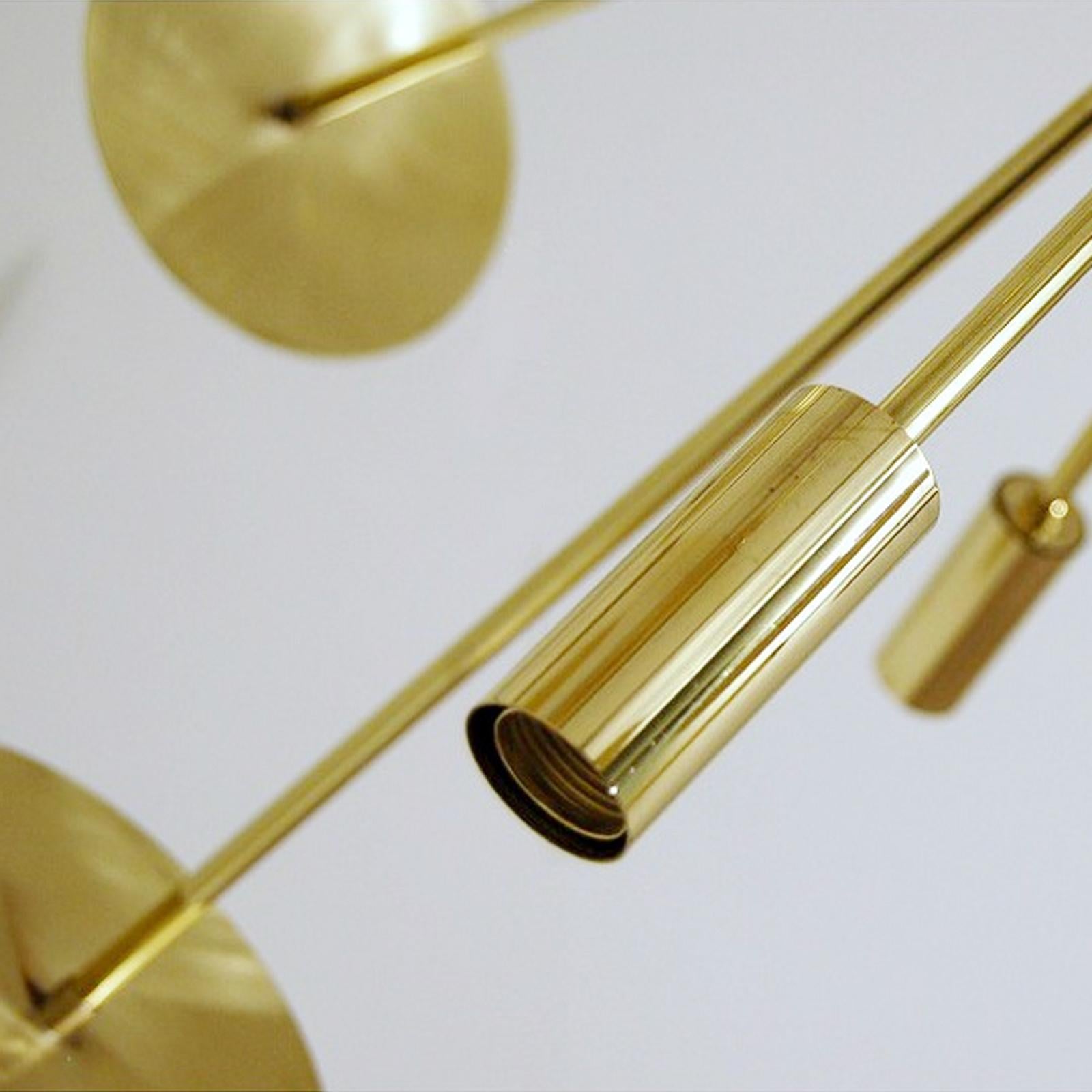 Fireworks Brass Italian Chandelier Sputnik 16 Lights For Sale 3