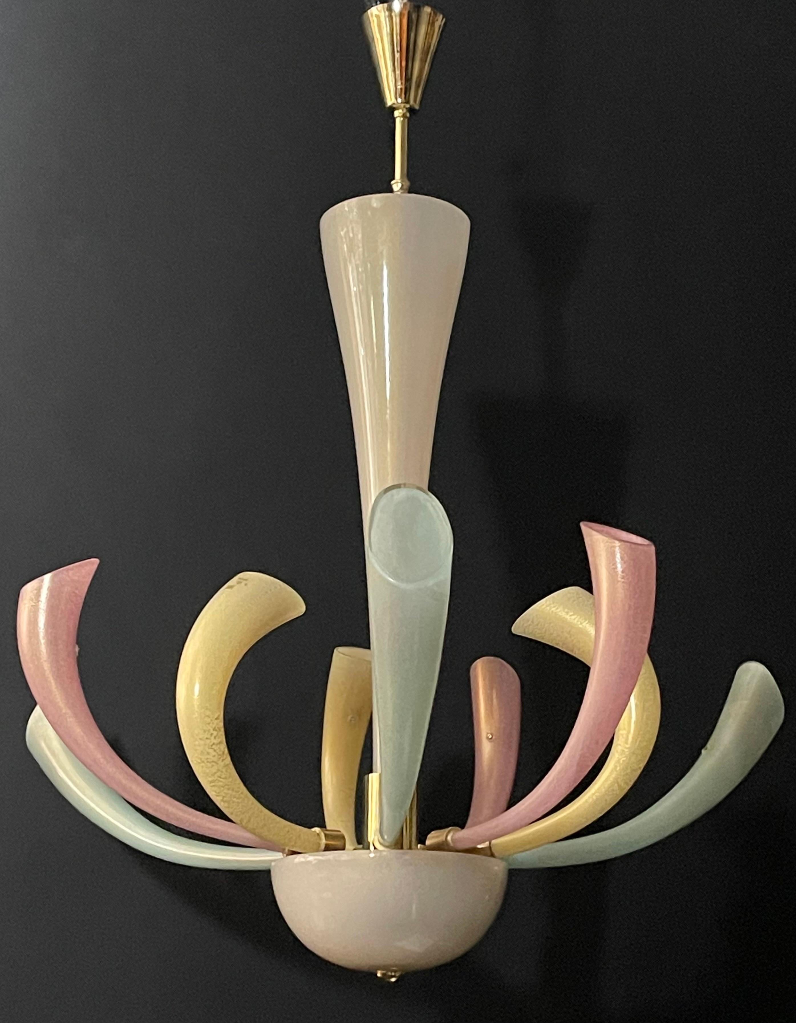 Fireworks Murano Glass Chandelier by Barovier & Toso, 1980s 2