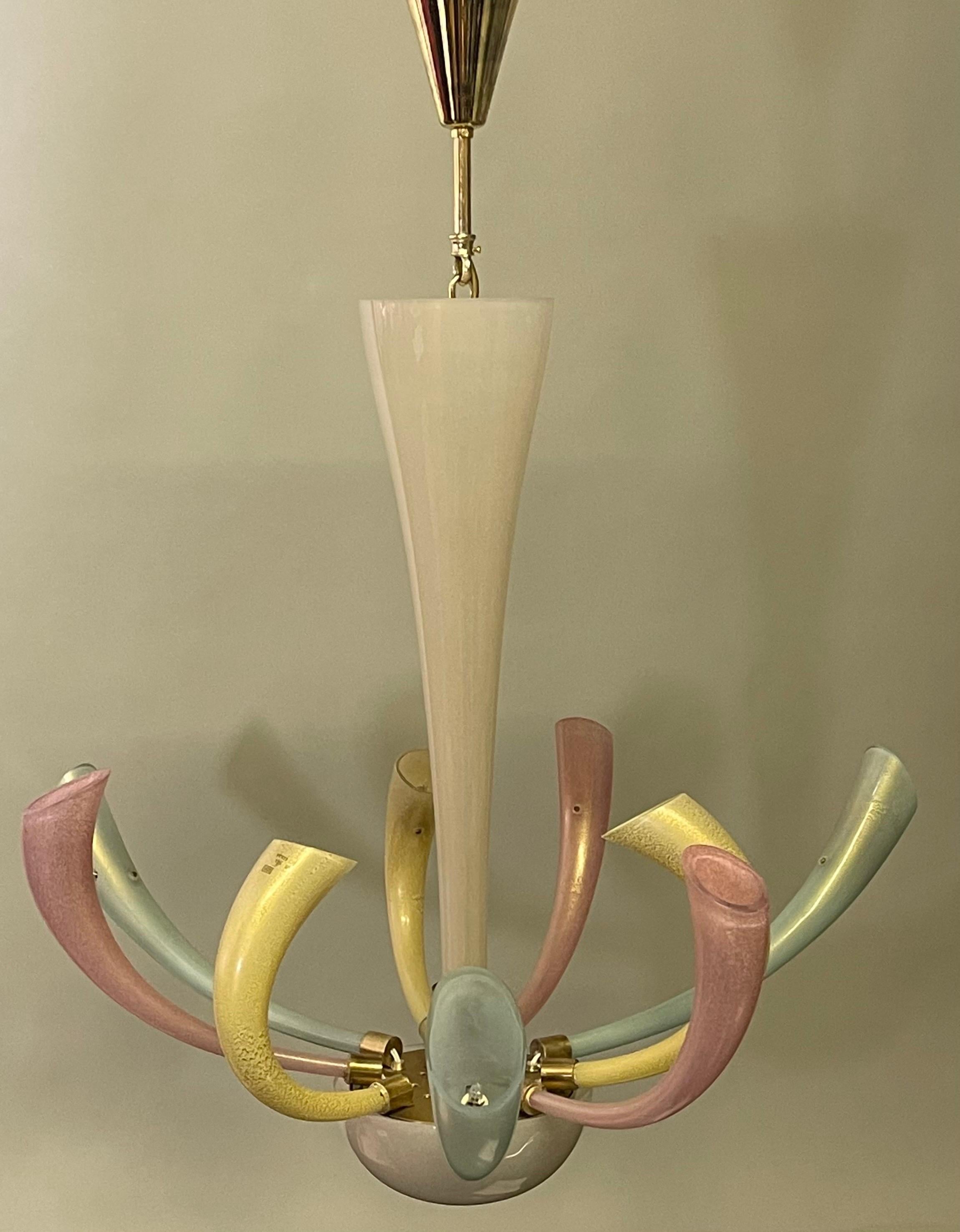 Fireworks Murano Glass Chandelier by Barovier & Toso, 1980s 3