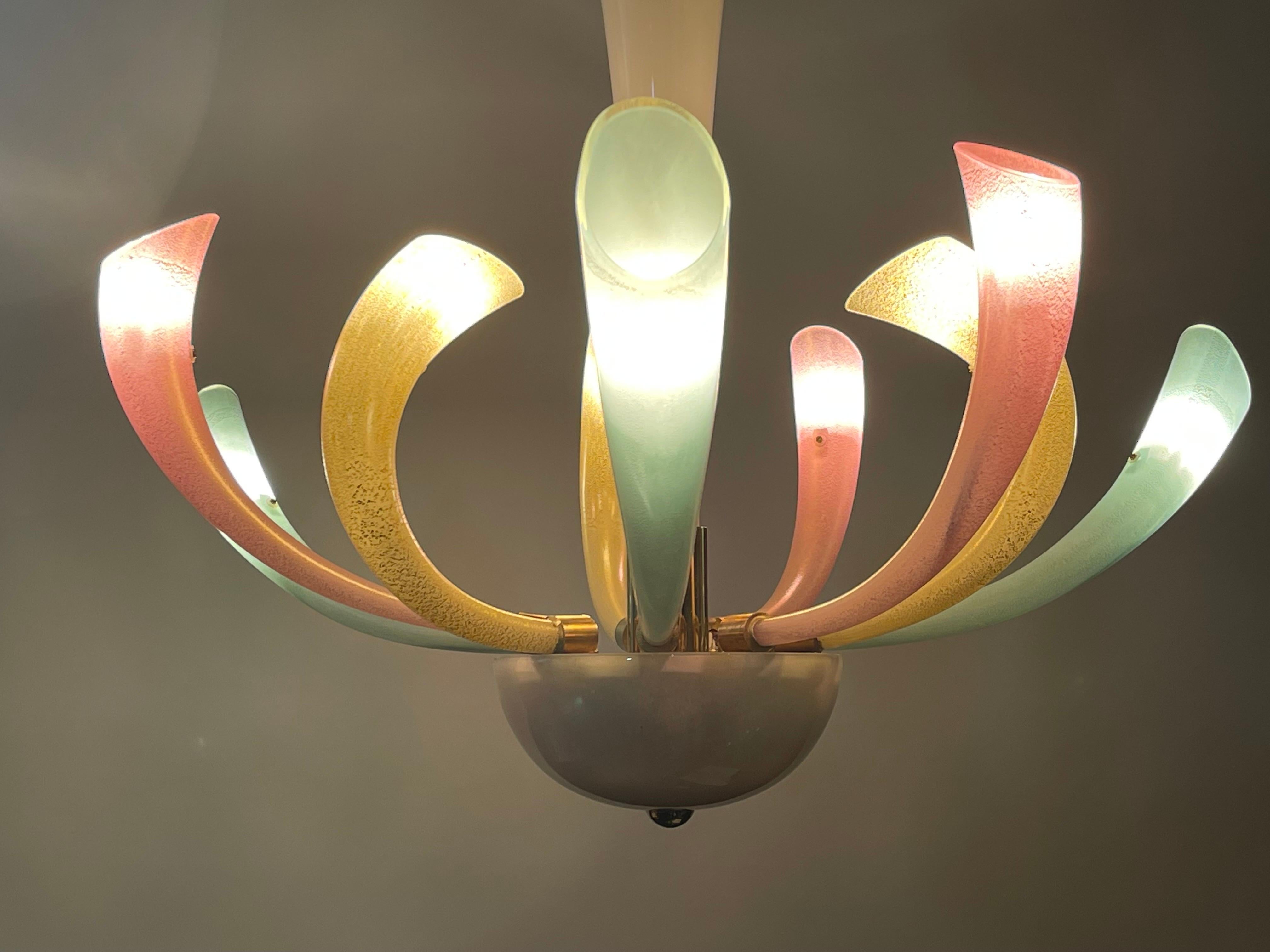Fireworks Murano Glass Chandelier by Barovier & Toso, 1980s 5