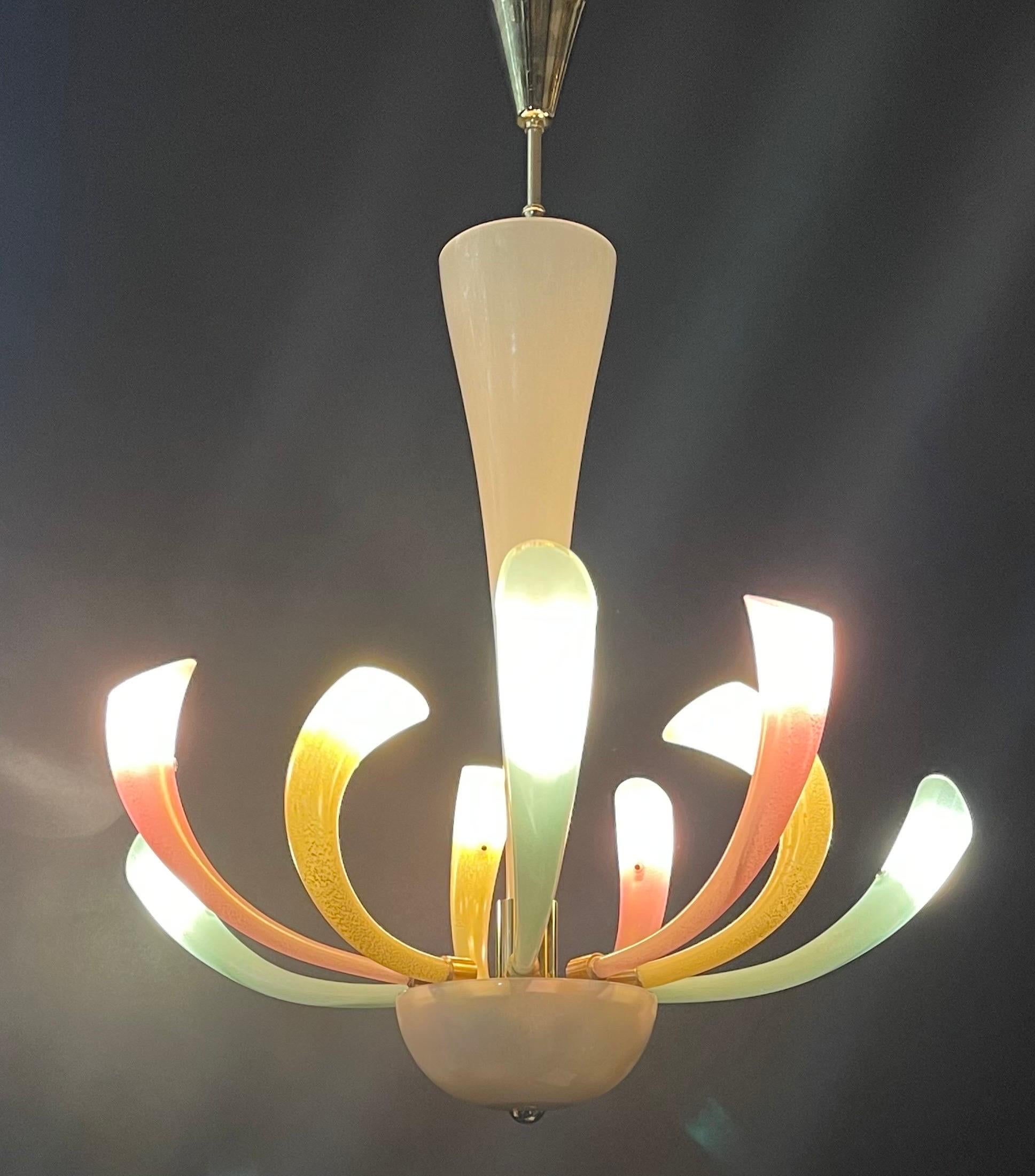 Fireworks Murano Glass Chandelier by Barovier & Toso, 1980s 8