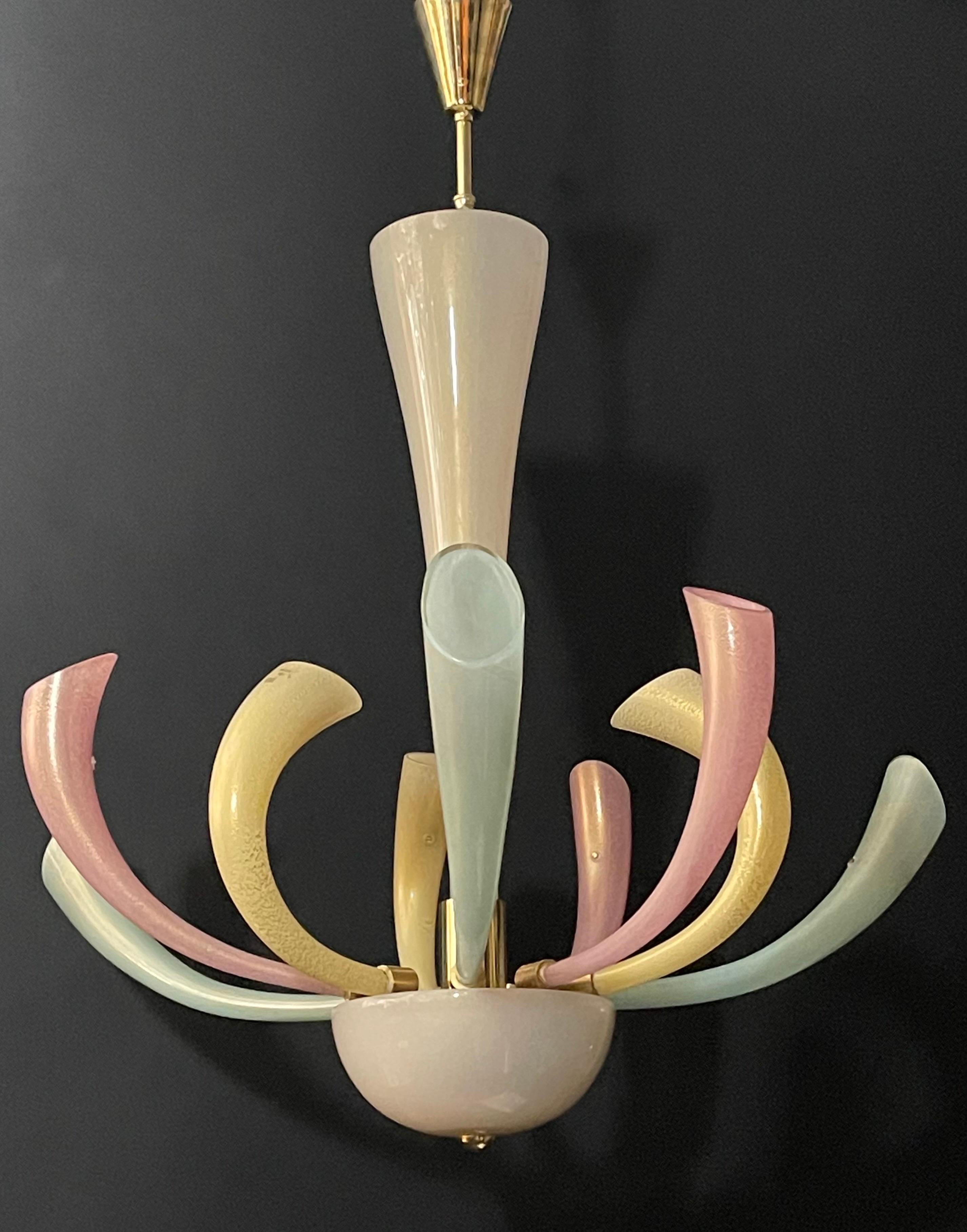 Fireworks Murano Glass Chandelier by Barovier & Toso, 1980s 9