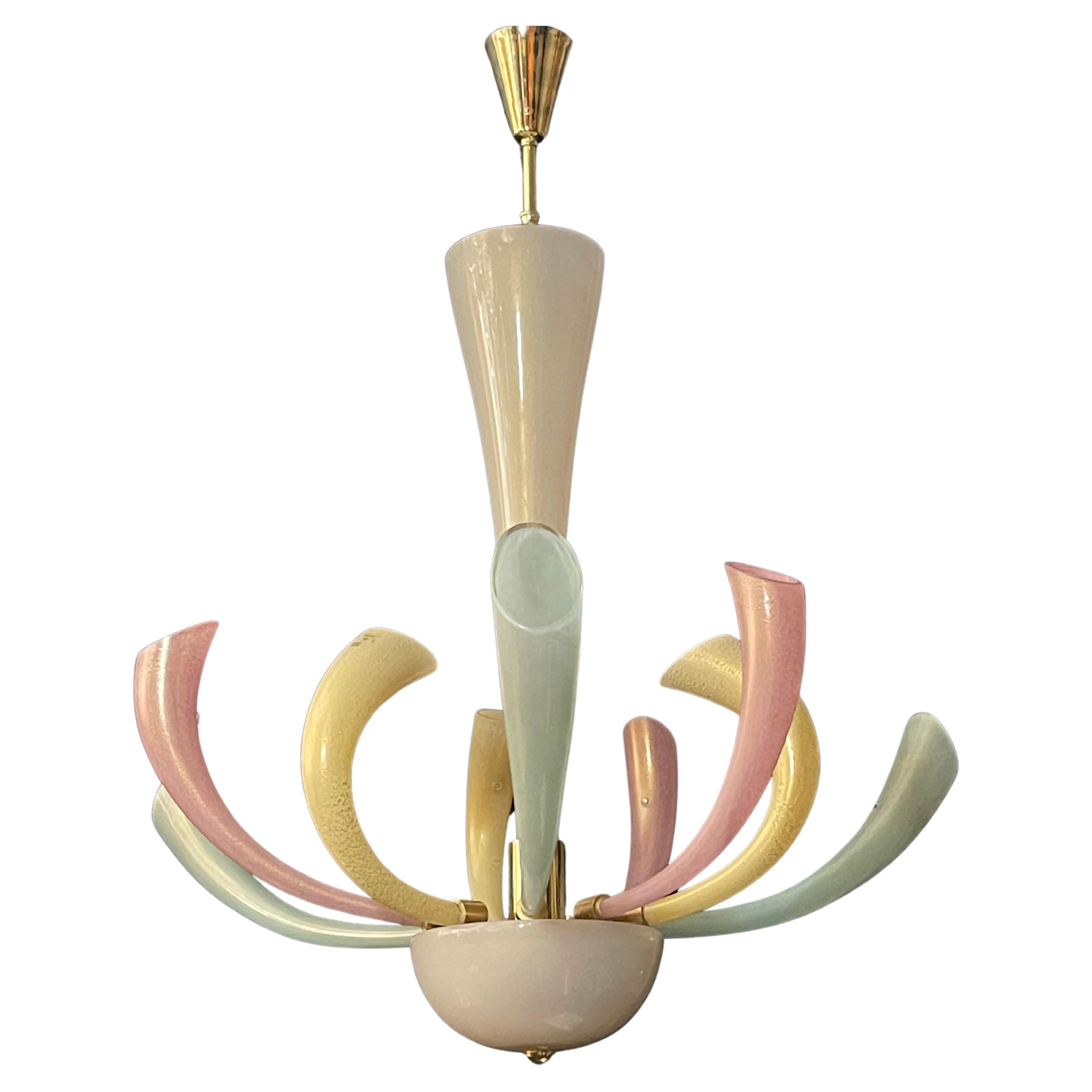 Fireworks Murano Glass Chandelier by Barovier 
Toso, 1980s