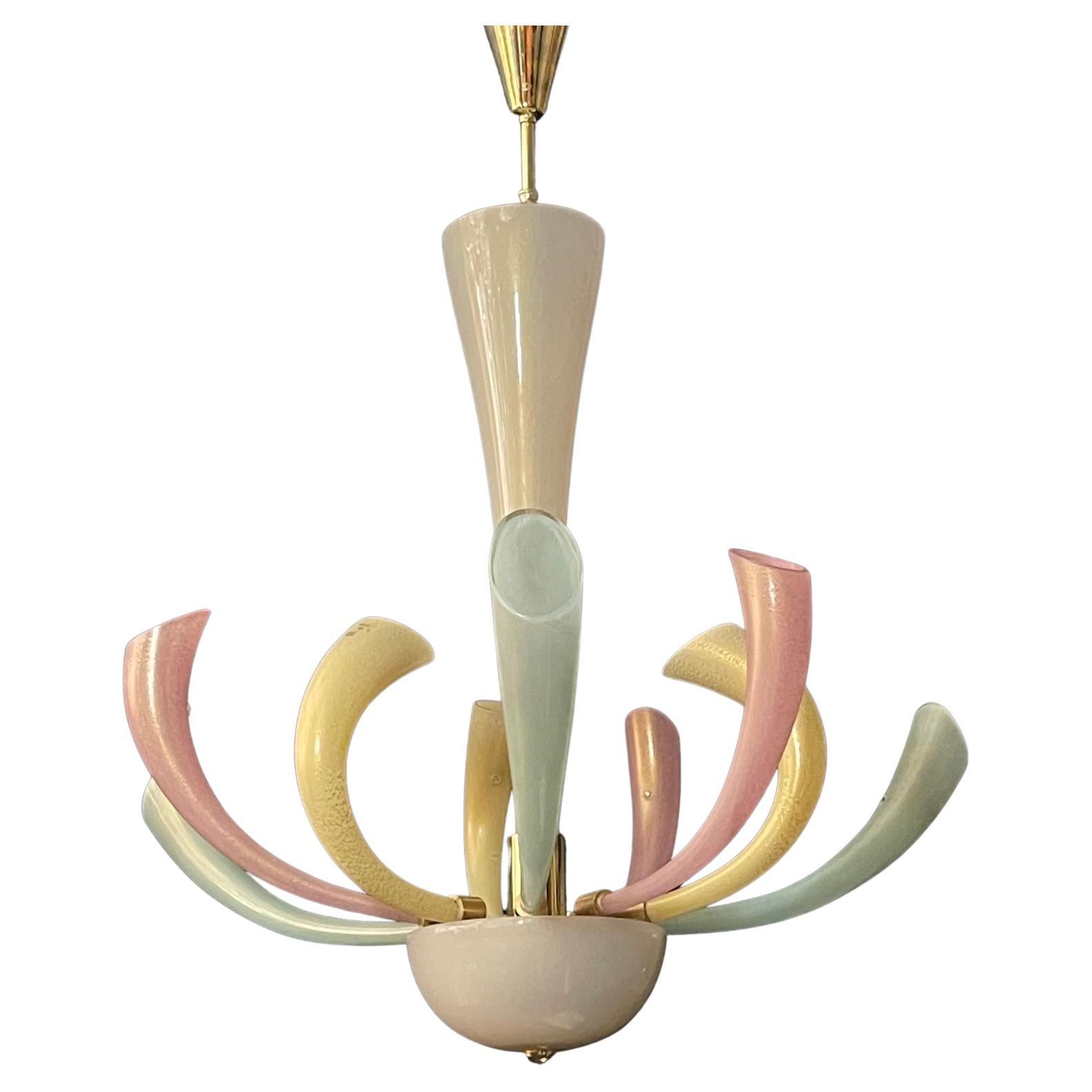 Fireworks Murano Glass Chandelier by Barovier & Toso, 1980s