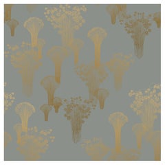 Fireworks Wallpaper Gold on Pewter background: Le Grand Feu