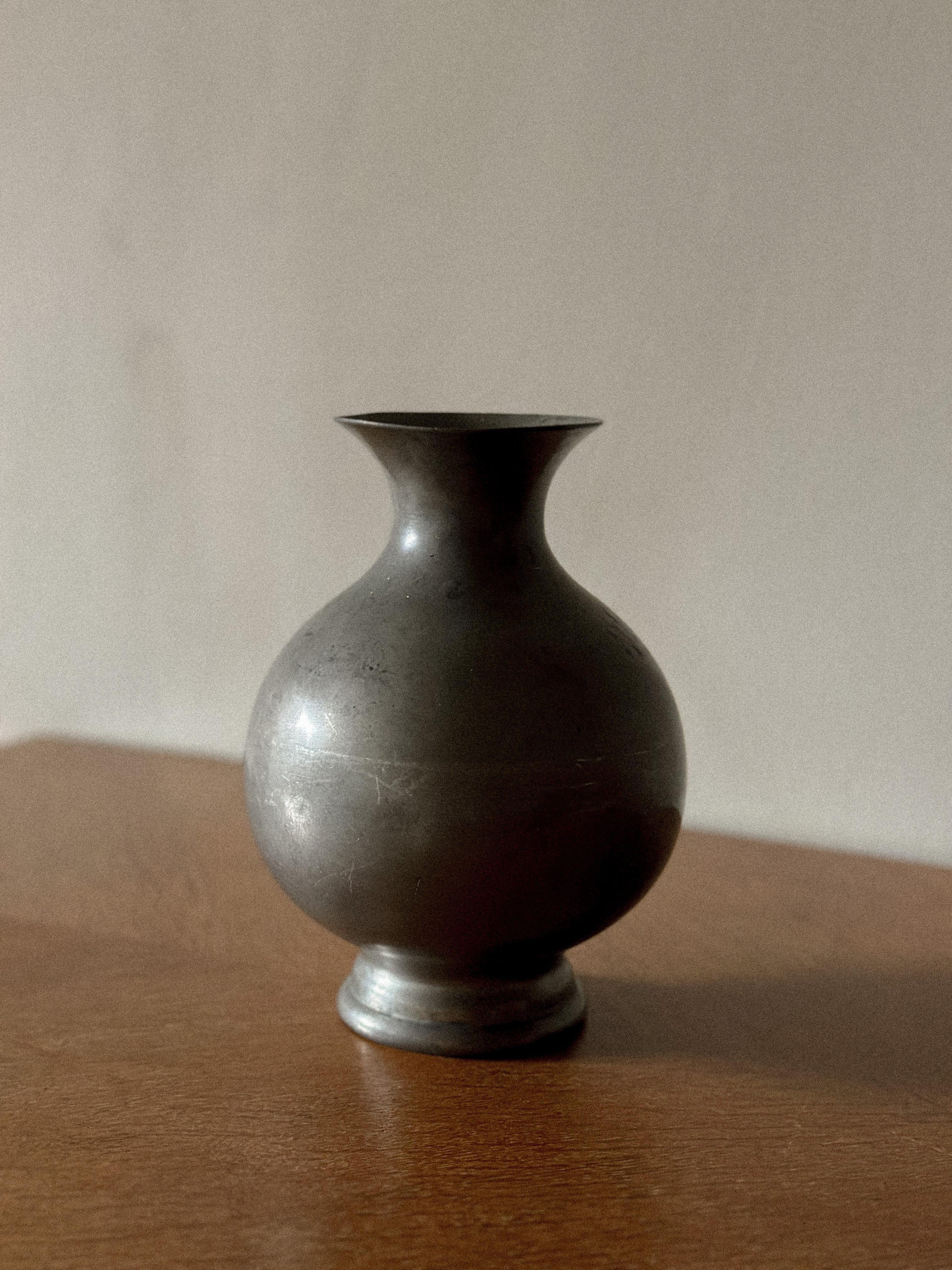 Swedish Firma Svenskt Tenn (Sweden, 1924), A Pewter Vase, Stockholm 1934  For Sale