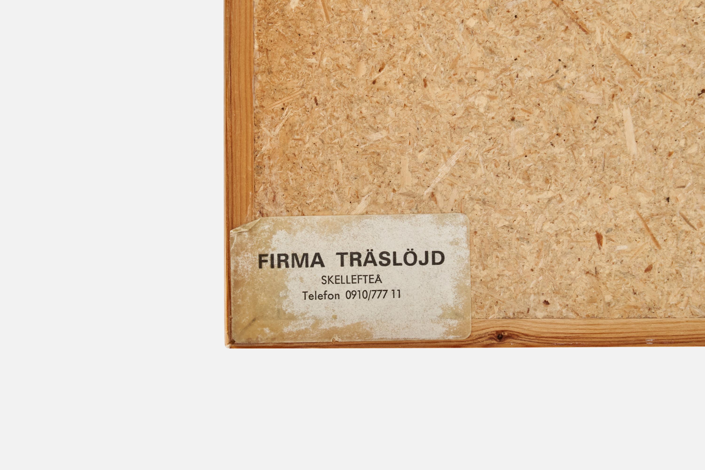 Firma Träslöjd, miroir mural, pin, Suède, 1970 en vente 2