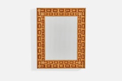 Firma Träslöjd, Wall Mirror, Pine, Sweden, 1970s