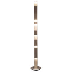 Firmamento Milano Brass and Bronze Stick Floor Lamp by Cino Zucchi