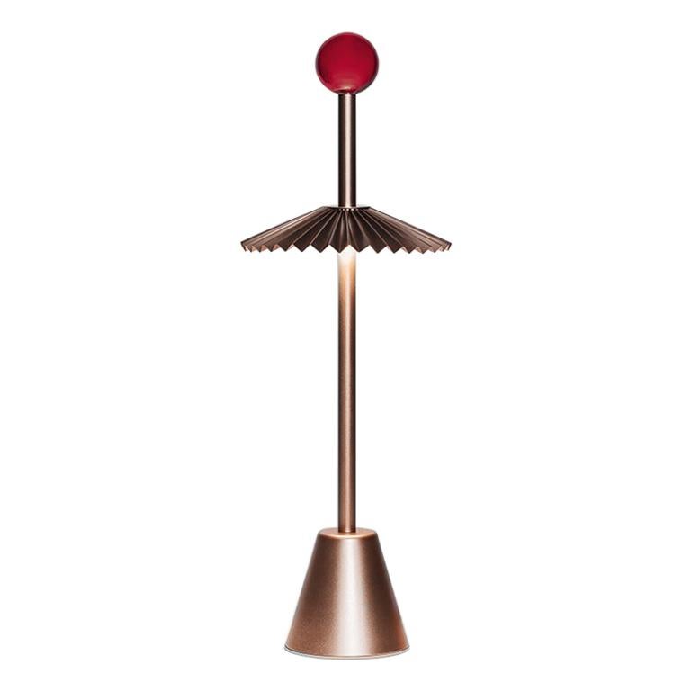 En vente : Beige (BR — Bronze) Firmamento Milano lampe de bureau Etoile rechargeable par Daniela Puppa
