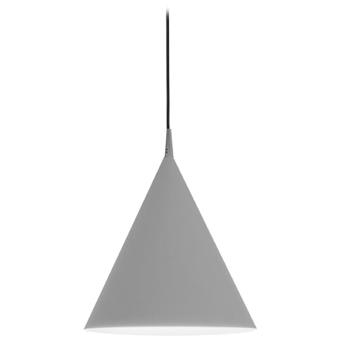 Firmamento Milano - Grande lampe suspendue Cono blanche en blanc par Carlo Guglielmi