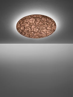 Firmamento Milano Large Copper Luna Tonda Ceiling/Wall Light by Carlo Guglielmi