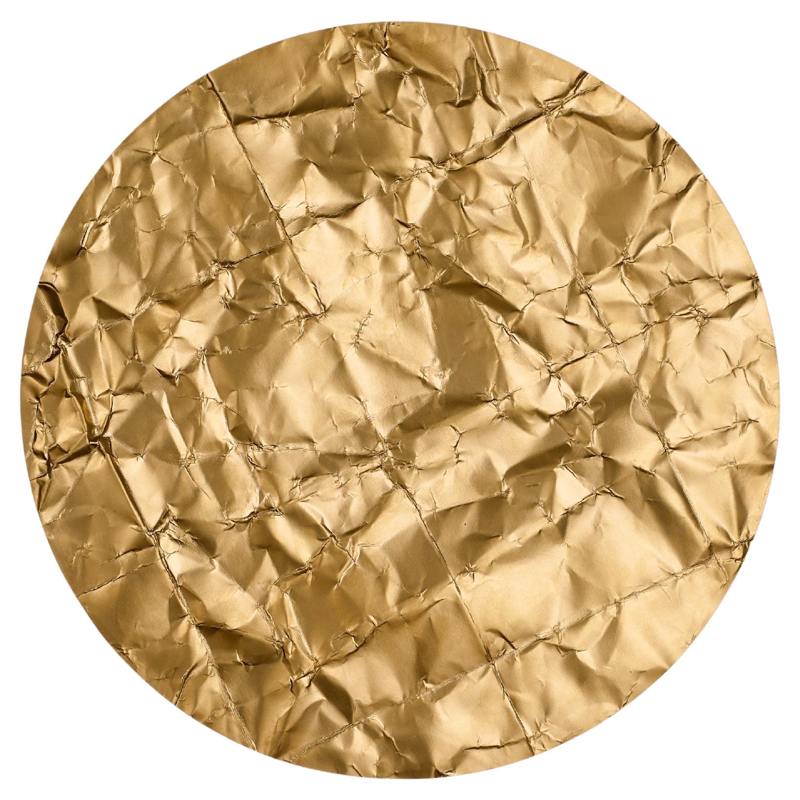 Firmamento Milano Große Luna Tonda-Decken-/Wandleuchte aus Gold von Carlo Guglielmi im Angebot