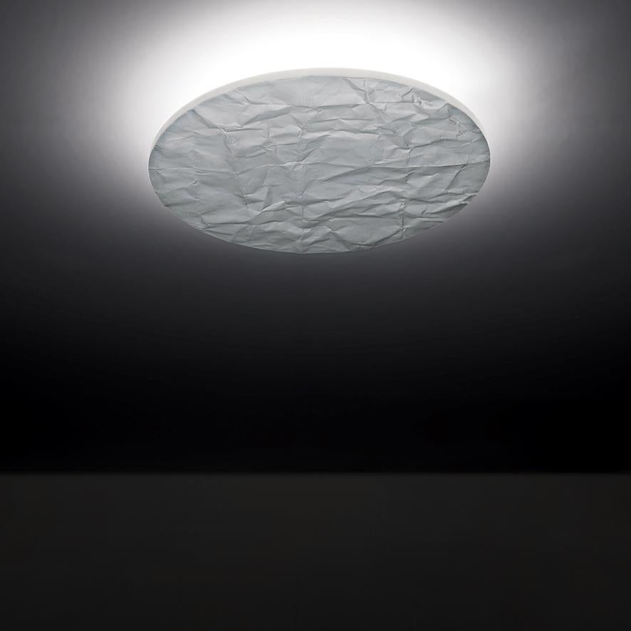 Moderno Firmamento Milano Medium White Luna Tonda Ceiling/Wall Light di Carlo Guglielmi in vendita