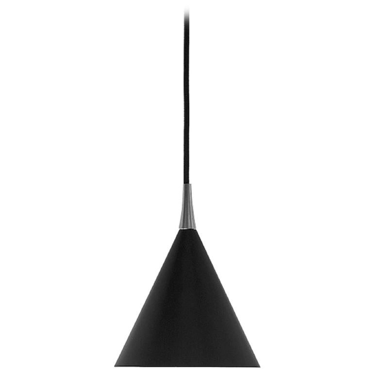 Firmamento Milano Small Cono Pendant Lamp in Black by Carlo Guglielmi