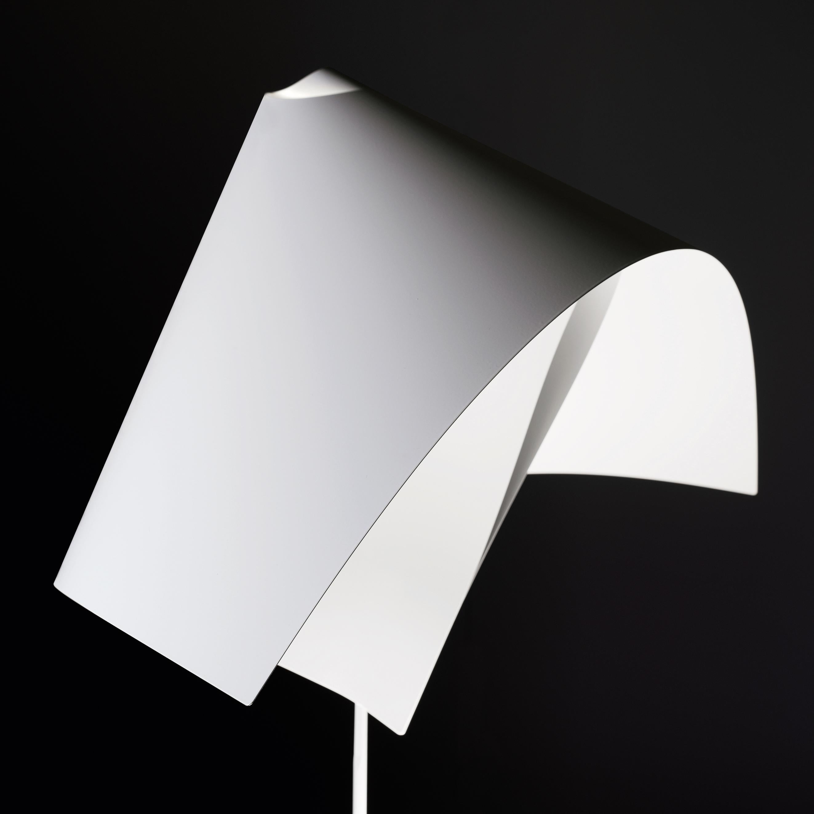 Italian Firmamento Milano White Badessa Table Lamp by Michele Reginaldi For Sale