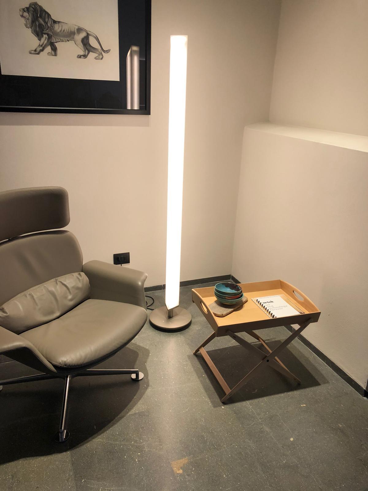 Firmamento Milano White Presbitero Floor Lamp by Pierluigi Cerri For Sale 1