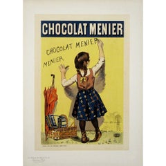 Affiche originale de Firmin Bouisset - Chocolat Menier - Les Maîtres de l'Affiche