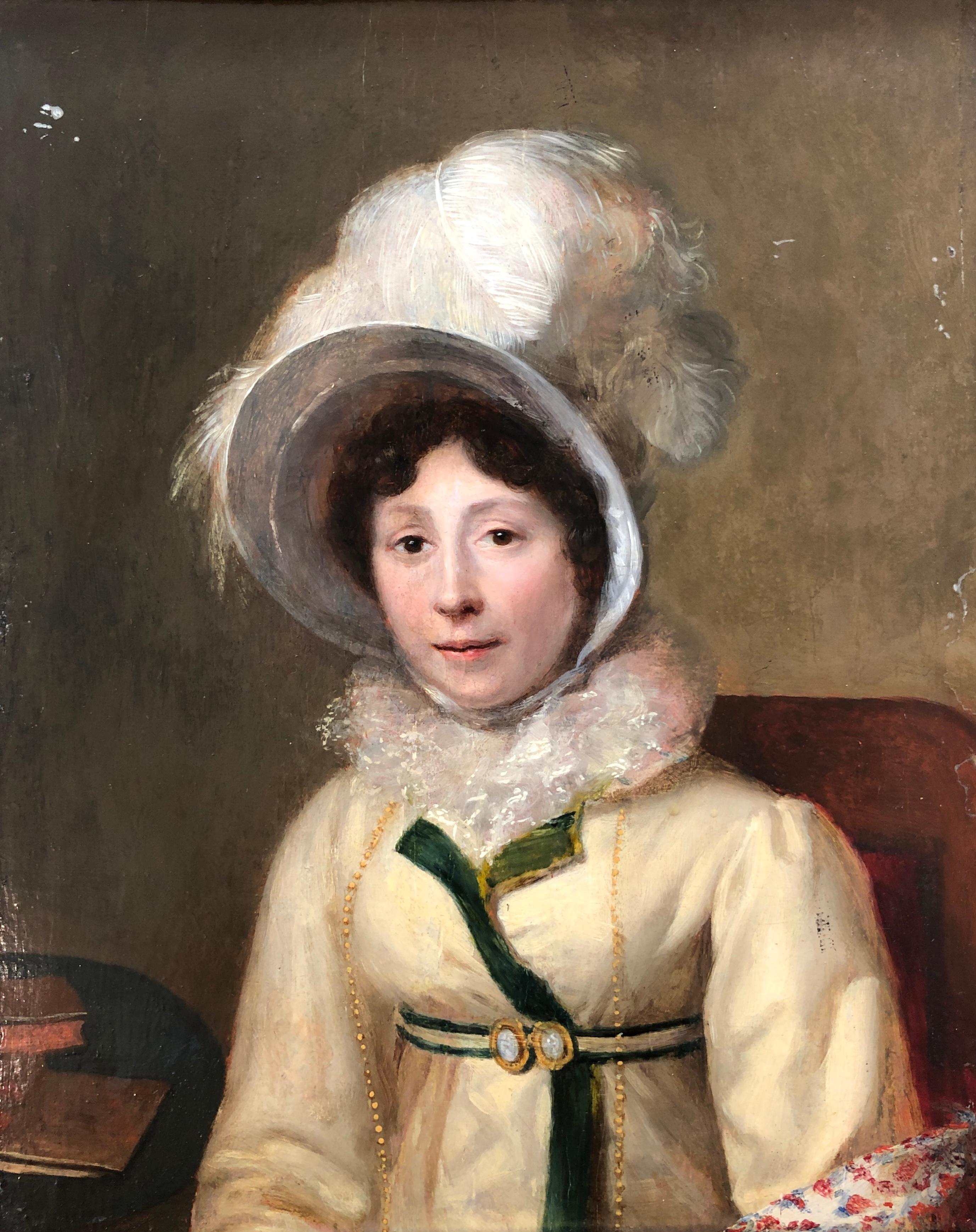 Firmin Massot Portrait Painting - Portrait of Jeanne-Élizabeth de Tournes (1768-1837)