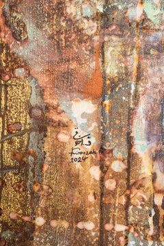 Una danza per la libertà, olio e acrilico su tela, pittura contemporanea iraniana